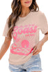 Pink Love You To The Coast And Back Short Sleeve Graphic Tee