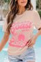 Pink Love You To The Coast And Back Short Sleeve Graphic Tee