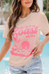 Pink Love You To The Coast And Back Short Sleeve Graphic Tee