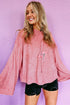 Pink Thunder Bolt Sequin Oversized Hoodie