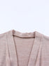 Pink Tunic Back Open Front Cardigan With Pockets