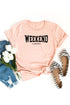 Pink Weekend I Love You Short Sleeve Graphic Tee