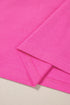 Piped Trim Collared Split Neck Short Sleeve Top