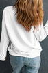 Plaid Bow And Tree Graphic Pullover Sweatshirt
