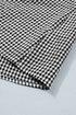 Plaid Bow Ruffled Half Sleeve Round Neck Blouse