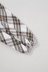 Plaid Bubble Sleeve Flowy Shirt Mini Dress