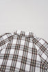 Plaid Bubble Sleeve Flowy Shirt Mini Dress