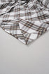 Plaid Bubble Sleeve Flowy Shirt Mini Dress