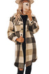 Plaid Button-Down Flap Pocket Long Shacket