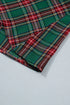 Plaid Button Front Short Sleeve Shift Mini Dress