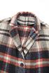 Plaid Button Up Lapel Jacket