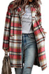 Plaid Button Up Lapel Jacket