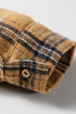Plaid Button Up Long Sleeve Shift Silhouette Shacket