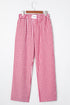 Plaid Casual Wide Leg Southern Belle Cotton Trousers