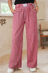 Plaid Casual Wide Leg Southern Belle Cotton Trousers