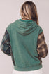 Plaid Check Pattern Hooded Grunge Inspired Layering Hoodie