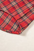 Plaid Collared Button Detail Southern Belle Shacket