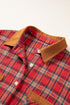 Plaid Collared Button Detail Southern Belle Shacket