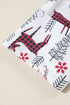 Plaid Deer Print Button Down Viscose Sleepwear Set