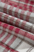 Plaid Flannel Metal Button Collar Long Sleeve Shift Jacket
