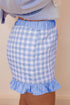 Plaid Gingham Ruffle Striped Lace Tie Casual Shorts