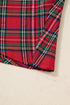 Plaid Half Button Long Sleeve A Line Mini Dress