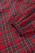 Plaid Half Button Long Sleeve A Line Mini Dress