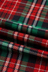 Plaid Leopard Print Patchwork Long Sleeve Shorts Sleepwear