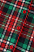 Plaid Leopard Print Patchwork Long Sleeve Shorts Sleepwear