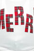 Plaid Letter Merry Graphic Drop Shoulder Sweatshirt