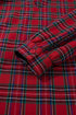 Plaid Long Sleeve Decorated Shift Silhouette Mini Dress