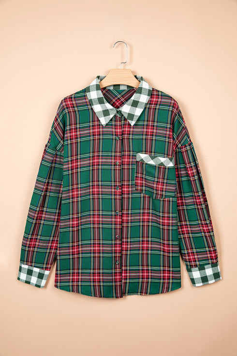 Plaid Long Sleeve Southern Belle Inspired Rustic Shirt