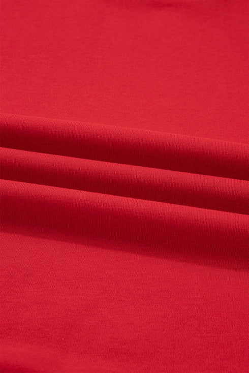 Plaid Mama Graphic Crewneck And Wide Leg Pants Loungewear