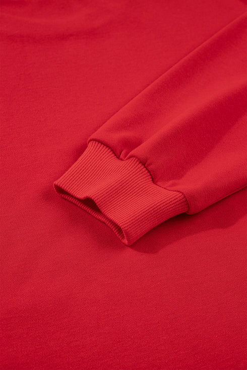 Plaid Mama Graphic Crewneck And Wide Leg Pants Loungewear