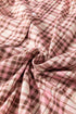 Plaid Patch Pocket Long Sleeve Lounge Set