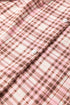 Plaid Patch Pocket Long Sleeve Lounge Set