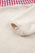 Plaid Patchwork Baggy Silhouette Plush Sherpa Sweatshirt