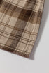 Plaid Patchwork High Waist Sweatshirt Mini Dress