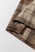 Plaid Patchwork High Waist Sweatshirt Mini Dress