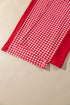 Plaid Patchwork Long Sleeve Pullover Wide Leg Pant Set