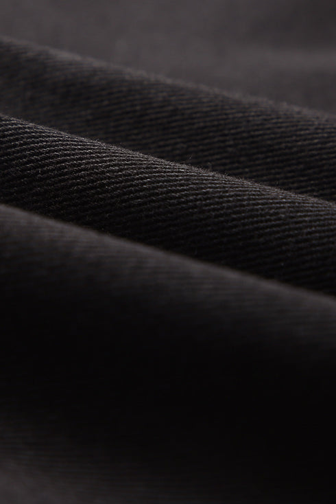 Plaid Patchwork Raw Hem Denim Jacket