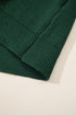 Plaid Pattern Bow Detail Applique Drop Shoulder Sweater