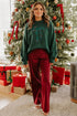 Plaid Pattern Bow Detail Applique Drop Shoulder Sweater