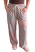Plaid Pattern Drawstring Elastic Waist Retro Inspired Pants