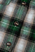 Plaid Print Chest Pocket Button Down Hooded Shacket