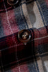 Plaid Print Chest Pocket Button Down Hooded Shacket