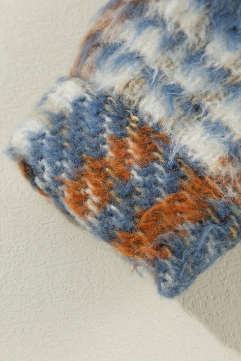 Plaid Print Chest Pockets Turn Down Collar Shacket