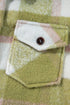 Plaid Print Flap Pocket Button Front Baggy Shacket