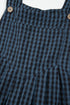 Plaid Print High Waist Buttoned Pocketed Wide Leg Jumpsuit