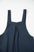 Plaid Print High Waist Buttoned Pocketed Wide Leg Jumpsuit